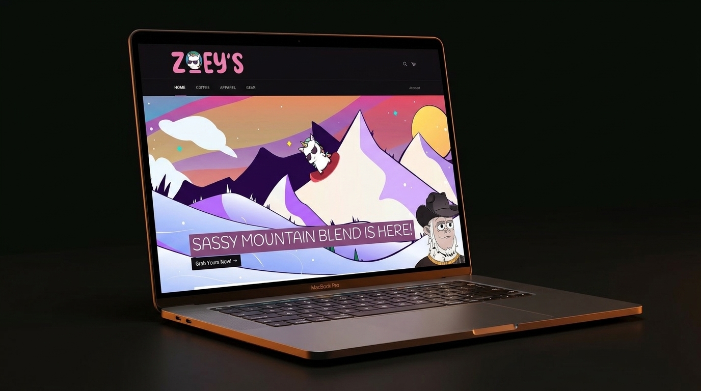 Zoey's Coffee Co. website